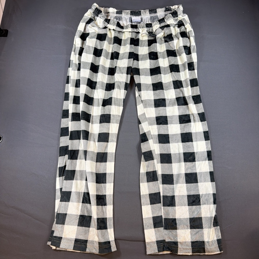 Columbia Xxl Sweatpants Black-And-White Checkered